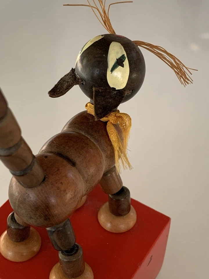 ANCIEN WAKOUWA Chat EN BOIS FONCTIONNE - Photo 4/4