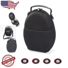 Aviation Headset Case for David Clark, Lightweight Molded Black Pilot Headpho...