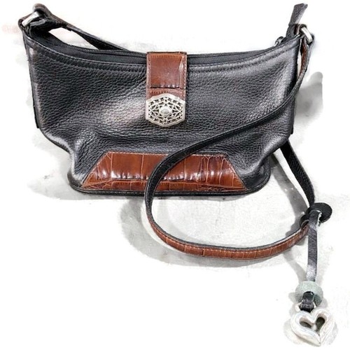 Brighton Black Florentina Leather Purse Small 9.5 x 6 - Picture 4 of 9
