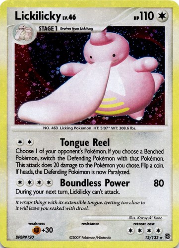 Lickilicky Holo Rare Secret Wonders 12/132 LP