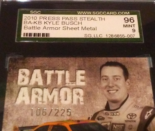 KYLE BUSCH  2010 PRESS PASS  STEALTH   BATTLE ARMOR  SGC 96  9   106/225   POP 1 - 第 3/3 張圖片