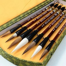 7-teiliges Kalligraphie-Pinselset Schreibpinsel Set Kunst Bastelbedarf
