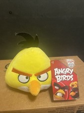 Angry Birds Yellow Bird Chuck Plush 5-6" Stuffed Rovio Brand New With Tags