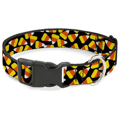 Plastic Clip Collar Candy Corn Scattered Black/Yellow/Orange/White W (US IMPORT)