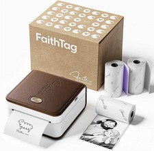 FaithTag Bible Study Journaling Supplies, Mini Sticker Printer F21 DIY 3 Rolls