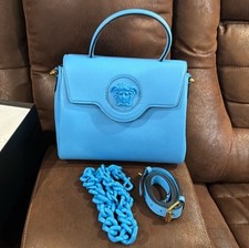 Versace Medusa Crossbody Handbag Blue