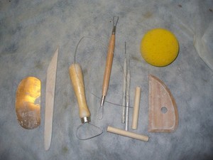 Lot of 9 Clay Tools