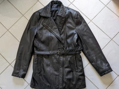 C&A Vintage 80er 90er echt Lederjacke 36 Bikerjacke Leder Jacke - Bild 1 von 4