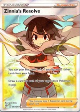 Zinnia's Resolve (Full Art) 203/203 Ultra Rare Holo SWSH07: Evolving Skies NM Po