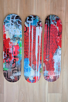 SUPER RARE Mike Shinoda Post Traumatic #30/70 Made Skateboard Deck Linkin Park