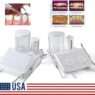 Dental Ultrasonic Scaler + Air Polisher Therapy System Sandblasting Perio Endo
