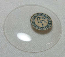 GLASS POCKET WATCH CRYSTAL WATCHMAKER SIZE 17 15/16 H 1 REPLACEMENT PART 299