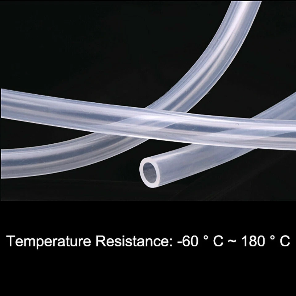 Tube 0.5mm~60mm Clear Food Safe Silicone Tubing Hose Pipe Aquarium Pump Soft - Image 3 of 4
