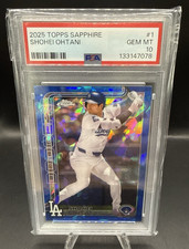 2025 Topps Chrome Sapphire SHOHEI OHTANI #1 PSA 10 GEM MINT