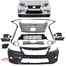 Fit Lexus ES350/ES300h 2013-2015 Front Bumper Kit&Grille&Foglight Cover&Molding