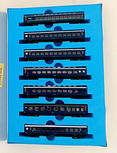 Micro Ace A-1585 Spur N, japanisches Personenwagen-Set 7-tlg. JNR blau, rar.  | Condition: Gebraucht
