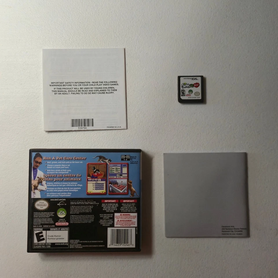 The Sims 2 Pets Nintendo DS Video Game Multiplayer Simulation CIB Complete - Image 2 of 2