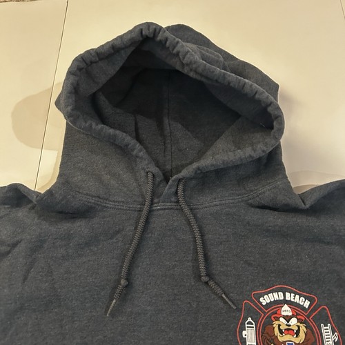 Sound Beach Fire Department Long Island Taz Hoodie Sweatshirt SZ-L - Picture 3 of 6