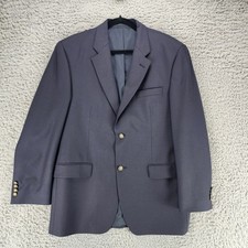 Ralph Ralph Lauren Jacket Mens 42R Navy Blue Wool Blend 2 Button Blazer