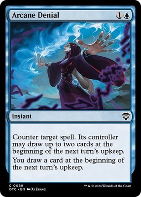 1x Arcane Denial - Commander: Outlaws of Thunder Junction - NM - MTG