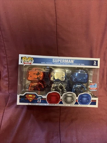 Funko Pop! Vinyl: DC Universe - Superman Vinyl Figs 3 Pack 2018 Fall Con Excl LE
