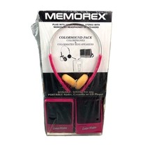 Memorex ColorSound Pack Colorphones Headphones Colormates Mini Speakers