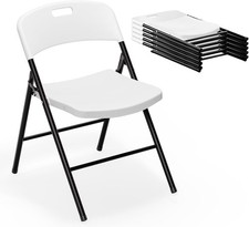 4 PCS Commercial Plastic Folding Stackable Chairs Seats -Event Wedding Party