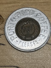 Porto Rico Coffee Pleases 1903 Encased Lucky Penny *E318