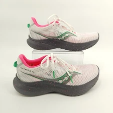 Saucony Kinvara 14 Shoes Womens Size 8 White Pink Athletic Running