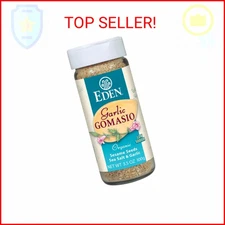 Eden Organic Garlic Gomasio, 3.5 oz Glass Jar, Sesame Salt