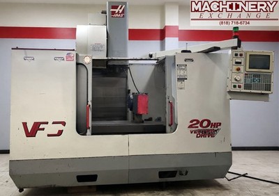 2000 HAAS VF-3 CNC VERTICAL MILL 40''x20'', 20HP,  w/ 4th-Axis Rotary Table