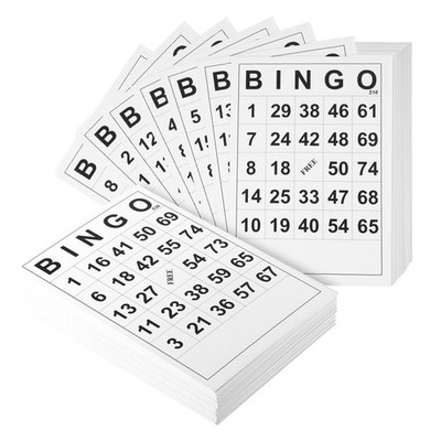 60 Stück Bingo Karten, Beschichtetes Papier Bingo für Geburtstagsparty & Fami...