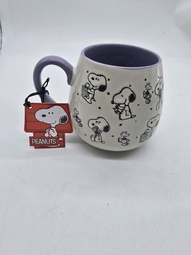 Peanuts 16 fl oz Mug Cup SNOOPY & WOODSTOCK EASTER BASKET & EGGS - Picture 8 of 10