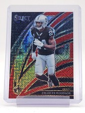CHARLES WOODSON 2025 SELECT RED PRIZM CLUB LEVEL /49 #250 RAIDERS Q6255