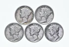High Grade Lot 1939 1939 1935 1939 1939 Mercury Dime Collection *294