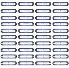 Set Of 40x 12-leds Emergency Beacon Warning Hazard Flash Strobe Light Bars White Set Of 40x 12-leds Emergency Beacon Warning Hazard Flash Strobe Light Bars White