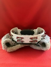 Pearl twin steel jingles tambourine with wool cover