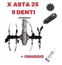 Gruppo Zappette per Decespugliatori Motozappa Orto per asta  Ø25 - 9Denti