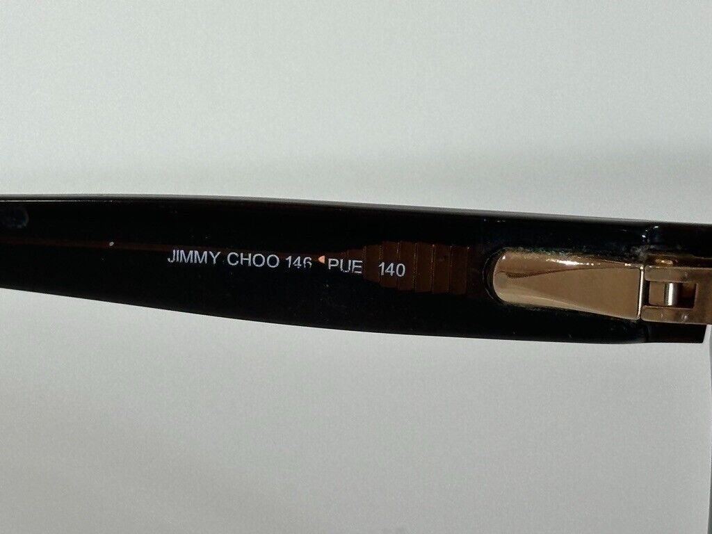 Jimmy Choo 146 PUE Women's Cat Eye Leopard Brown Eyeglasses Jimmy Choo 146 PUE Women's Cat Eye Leopard Brown Eyeglasses