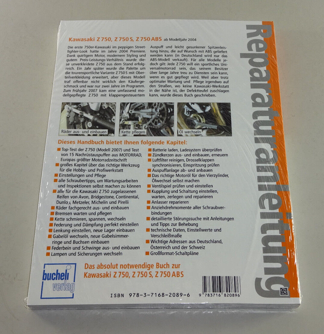 Thumbnail - Reparaturanleitung Kawasaki Z 750, Z 750 S, Z 750 Abs - Ab Modelljahr