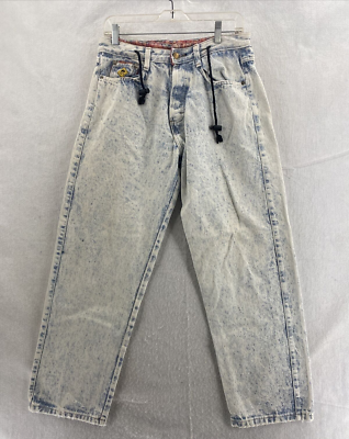 Vintage 80s Skidz Jeans Mens stonewashed distressed jeans 30 X 29