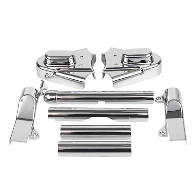 Chrome Rear Phantom Swingarm Axle Covers Kit For Harley Fat Boy