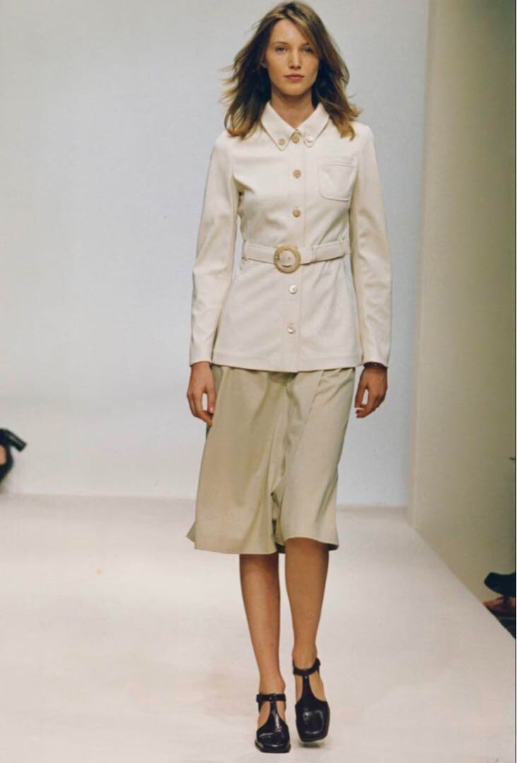PRADA WOMEN POCKET POLO SHIRT SS1996 Front button Size 40 PRADA WOMEN POCKET POLO SHIRT SS1996 Front button Size 40