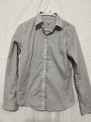 banana republic womens dress shirts Banana Republic Women's Riley Tailored Shirt Black Tall Size 8