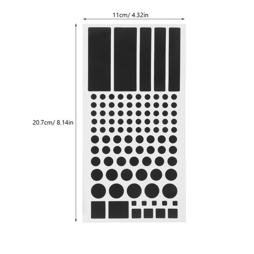 2 Blatt LED Lichtabschirmung Aufkleber Verdunkelung Aufkleber für Elektronik Dimmen - Bild 10 von 12