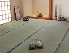 IKEHIKO Tatami Mat 100% Japanese Rush Grass Rug Goza Floor Igusa 88 x 176 cm New