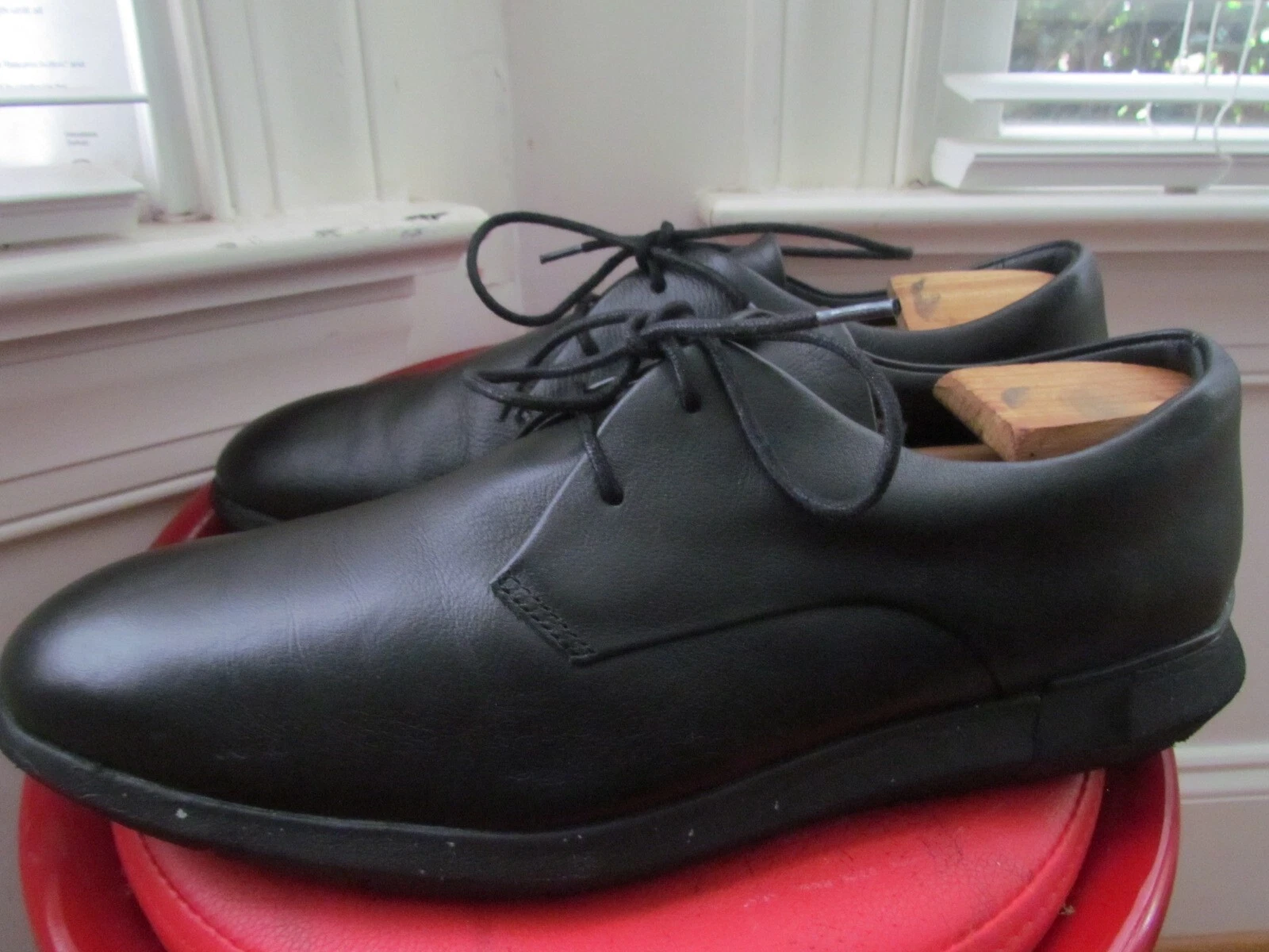 SCARPE CASUAL UOMO CLARKS TOR ENGLAND NERA IN PELLE TAGLIA 12M