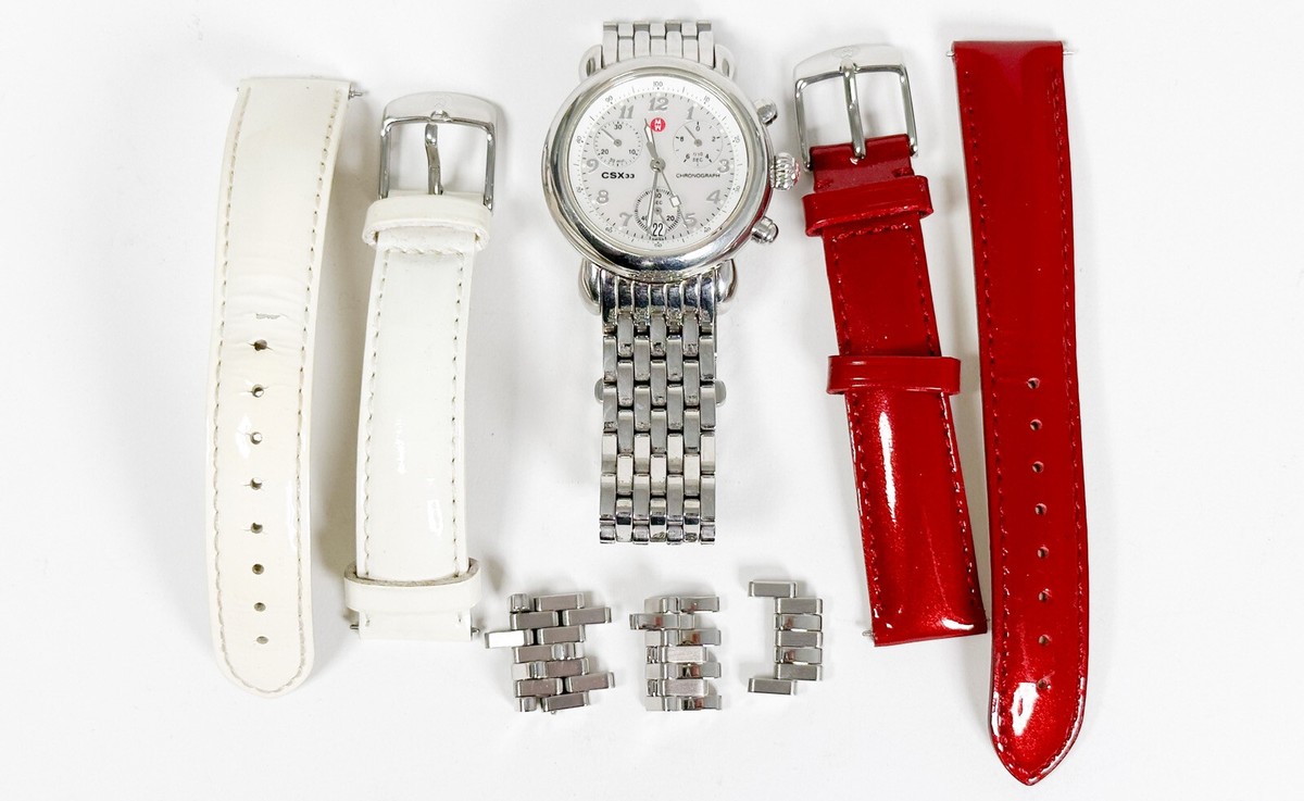 Michele CSX33 Chronograph Sapphire Crystal MW03B00 Plus Extras W