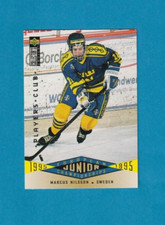1995-96 Collector's Choice PLAYERS CLUB # 345 Marcus Nilsson TEAM SWEDEN