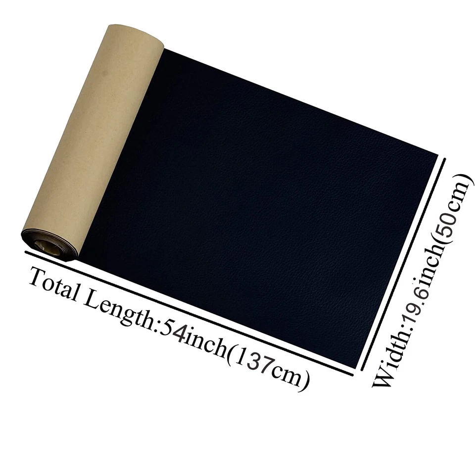19.6" *54" Leather Repair Tape Self-Adhesive Patch for Car Seats Couch Furniture - Image 2 of 4